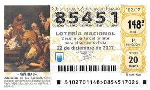 Image of el Gordo Lottery Card showing different types of number combinations